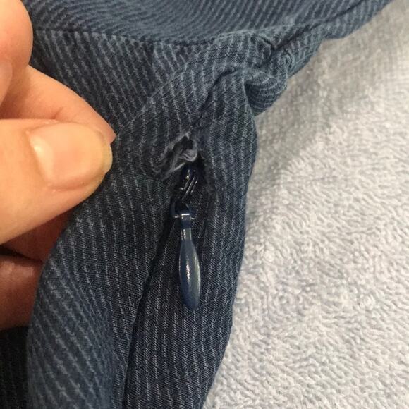 ASOS Denim Off Shoulder Tie Front Romper - Picture 14 of 14